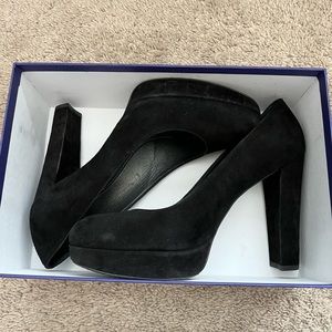 Stuart Weitzman strongstoon Black Suede